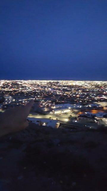 High above El Paso looking into Mexico #vanlife #travel #texas #mexico #overlook
