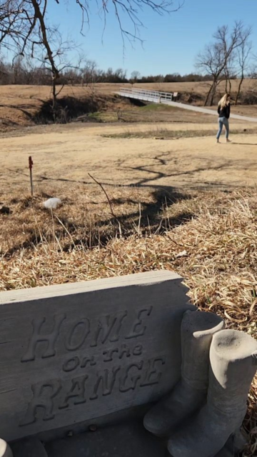 We visited the birth place of the song "Home On The Range"