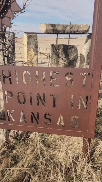 Remote highpoint in west Kansas #vanlife #travel #adventure #highpoint #remote