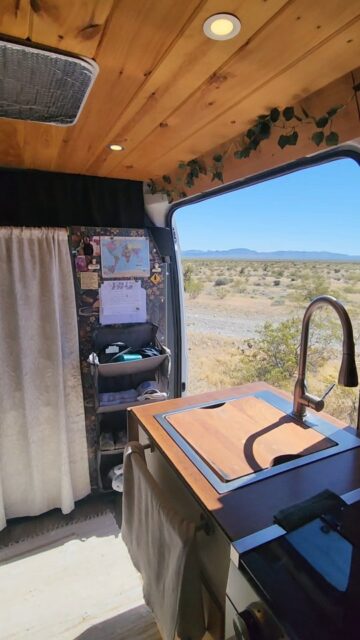 Boondocking in the desert between Las Vegas and Area 51 #vanlife #travel #lasvegas #area51
