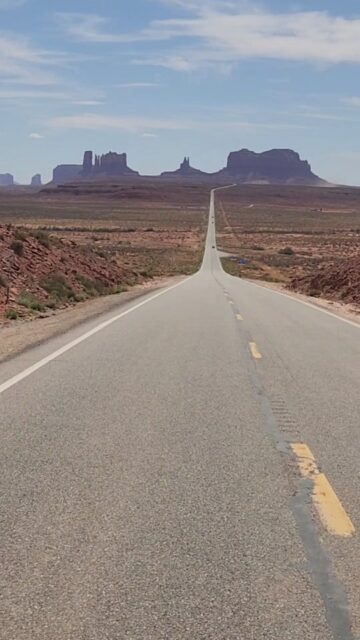 Driving through Monument Valley ( where Forrest Gump stopped running) #vanlife #travel  #forrestgump
