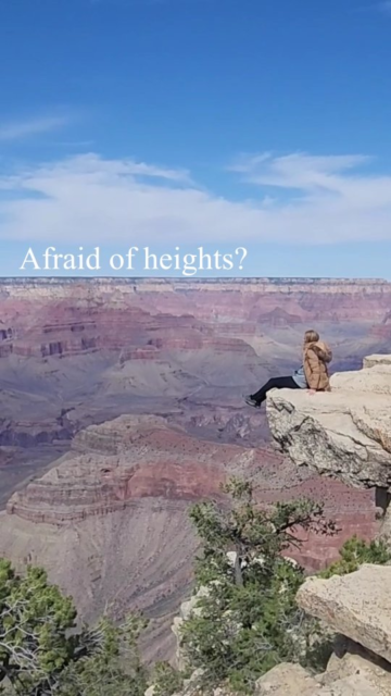 Are you afraid of heights? #travel #vanlife #grandcanyon