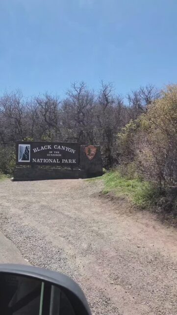 Driving along the Black Canyon of the Gunnison #travel #vanlife #colorado