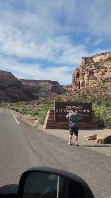 Vanlife into Colorado National Monument #vanlife #travel #colorado